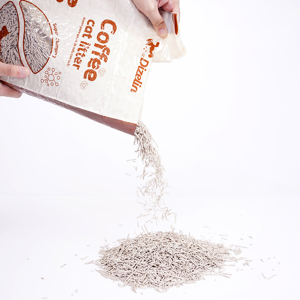 Arena para Gatos de Tofu con Café