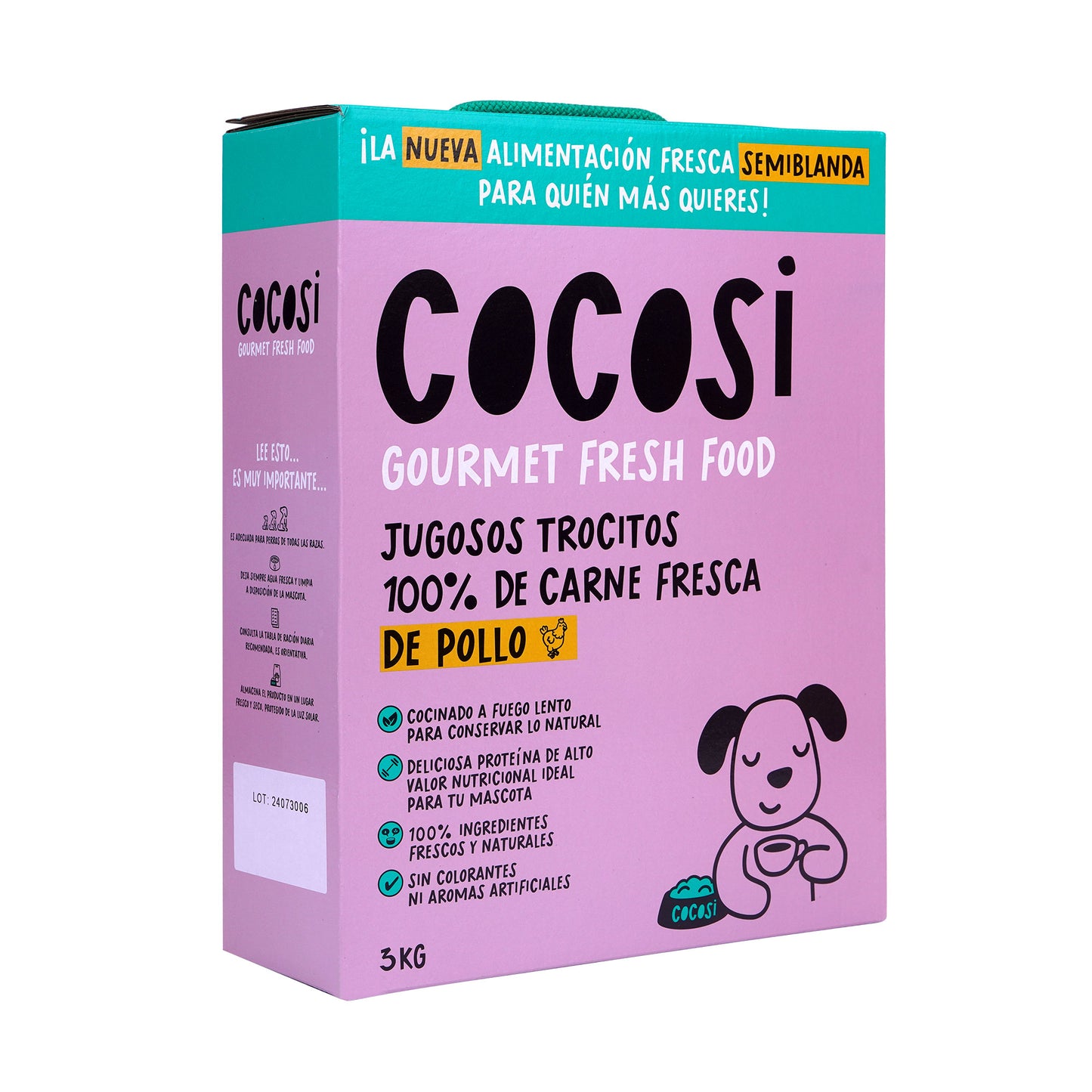 Cocosi Comida semihúmeda para perros sabor pollo 3kg