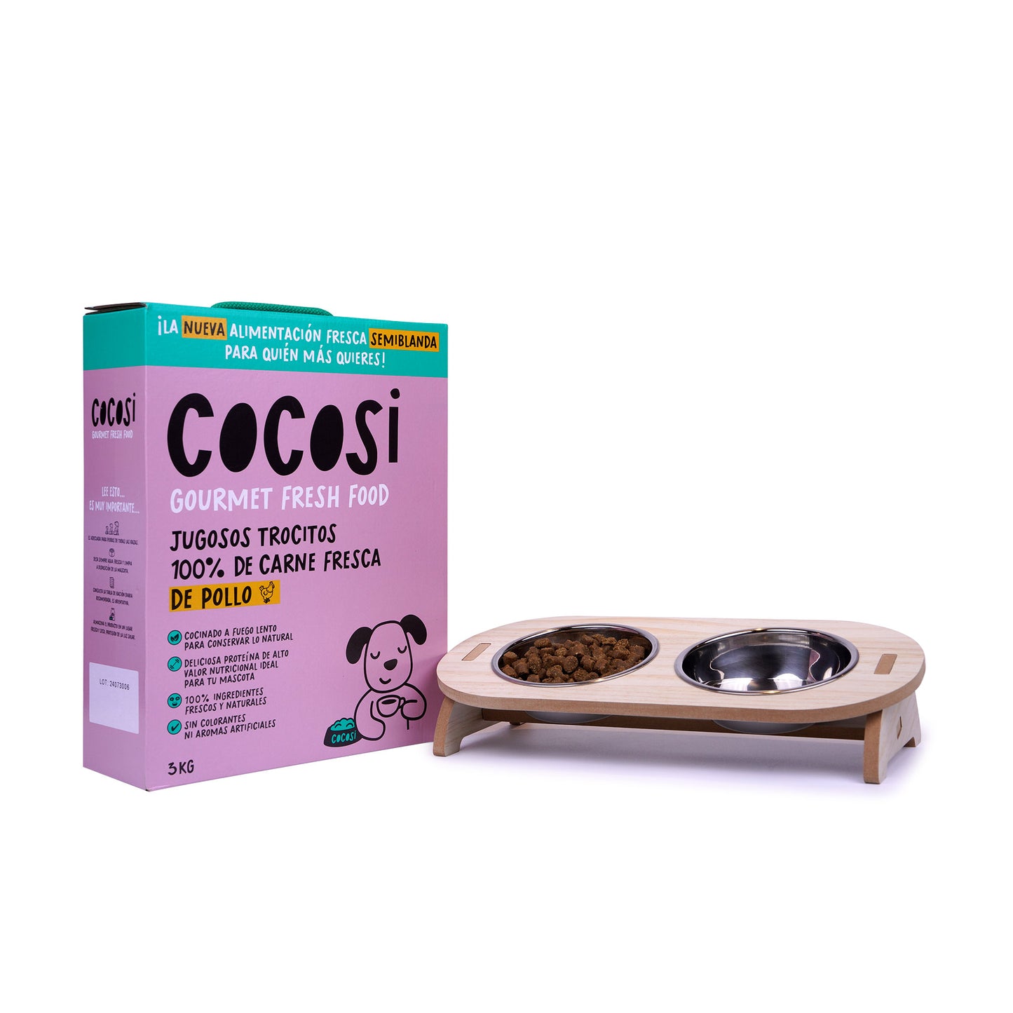 Cocosi Comida semihúmeda para perros sabor pollo 3kg