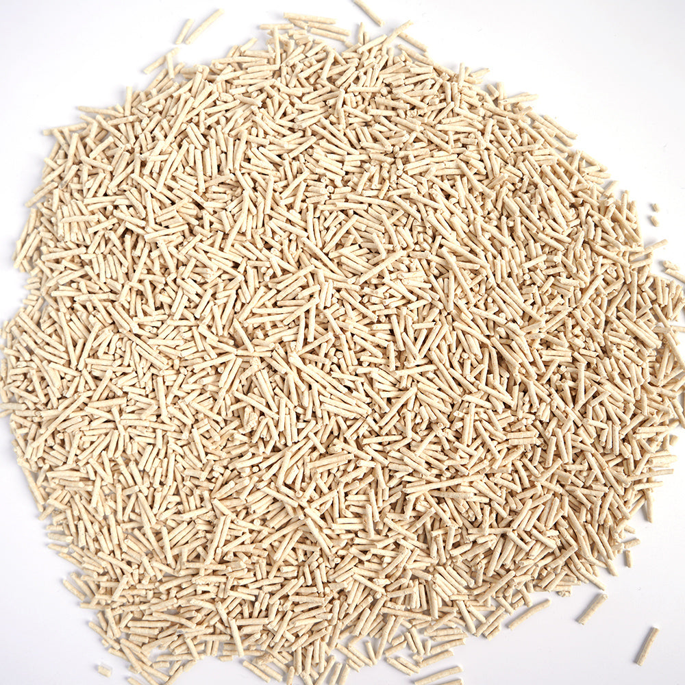 Arena para gato de tofu 6L-12L-18L-24L-30L-36L-42L-48L - Biodegradable y respetuosa con el medio ambiente