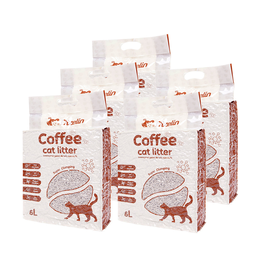 Arena para Gatos de Tofu con Café