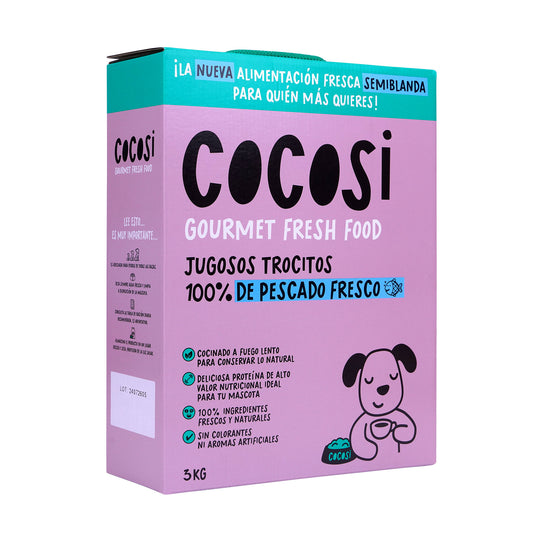 Cocosi Comida semihúmeda para perros sabor pescado 3kg