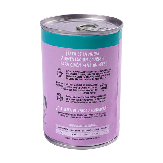 Cocosi Lata albóndigas para perros sabor cerdo 400g