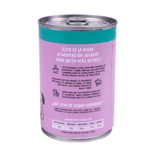 Cocosi Lata albóndigas para perros sabor pollo 400g