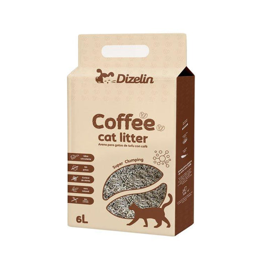 Arena para Gatos de Tofu con Café