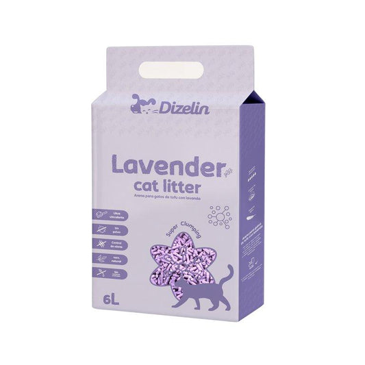 Arena para Gatos con Lavanda 6L